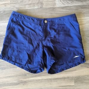 Speedo navy blue swim trunks size small
